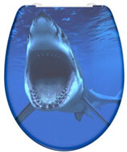 Duroplast WC-bril SHARK met soft-close en quick-release