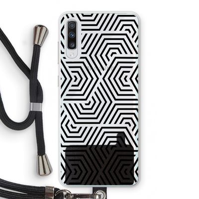 Magic pattern: Samsung Galaxy A70 Transparant Hoesje met koord