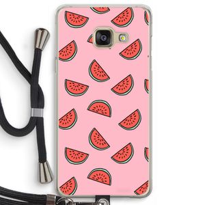 Watermeloen: Samsung Galaxy A3 (2016) Transparant Hoesje met koord