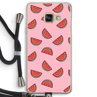 Watermeloen: Samsung Galaxy A3 (2016) Transparant Hoesje met koord