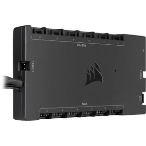 Corsair iCUE Commander Core XT snelheidsregelaar voor ventilator 6 kanalen Zwart