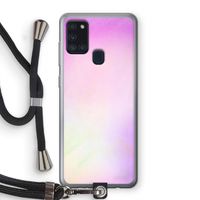 Flow mist pastel: Samsung Galaxy A21s Transparant Hoesje met koord