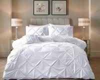 RoyalTextile - Velvet Pintuck Dekbedovertrek - Wit - 140 x 220 RoyalTextile - Velvet Pintuck Dekbedovertrek - Wit - 140 x 220