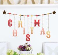 Muursticker Christmas Letters
