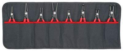 Knipex Set borgringtangen | 8-delig in roltas | 10-60 mm | 1 stuk - 00 19 58 V02 00 19 58 V02