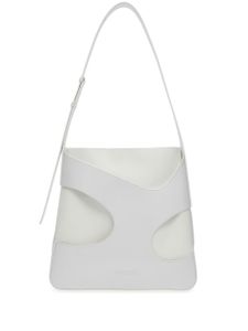 Ferragamo sac porté épaule à design texturé - Blanc