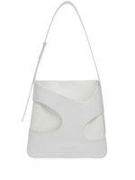 Ferragamo sac porté épaule à design texturé - Blanc - thumbnail