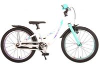 Volare glamour kinderfiets - meisjes - 18 inch - wit/mint groen - prime collection