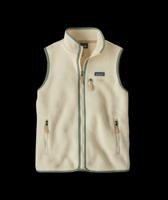 Patagonia Retro Pile Bodywarmer Dames Natural w/Ellwood Green L