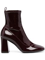 Sergio Rossi bottines zippées en cuir 80 mm - Violet - thumbnail