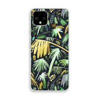 Tropical Palms Dark: Pixel 4 Transparant Hoesje
