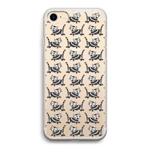 Zwarte poes: iPhone 7 Transparant Hoesje