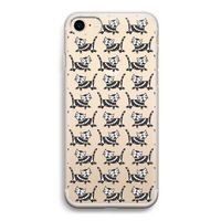 Zwarte poes: iPhone 7 Transparant Hoesje
