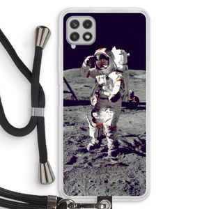 Spaceman: Samsung Galaxy A22 4G Transparant Hoesje met koord