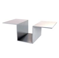 RVS zetwerk geborsteld 3 mm - per m²