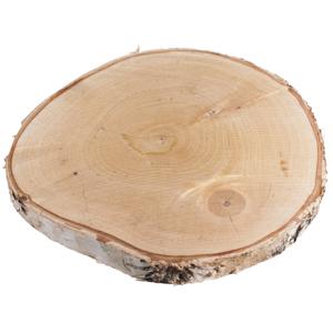 Decoratie boomschijf met schors - berkenhout - D26 cm - rond - Knutselen/Hobby - Kaarsenplateau