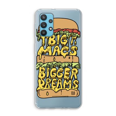 Big Macs Bigger Dreams: Samsung Galaxy A32 4G Transparant Hoesje