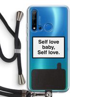 Self love: Huawei P20 Lite (2019) Transparant Hoesje met koord