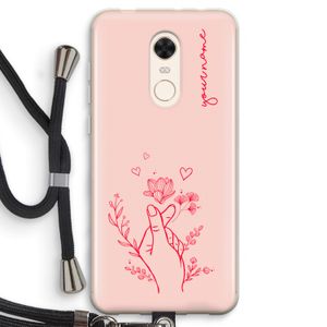 Giving Flowers: Xiaomi Redmi 5 Transparant Hoesje met koord