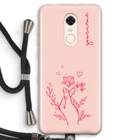 Giving Flowers: Xiaomi Redmi 5 Transparant Hoesje met koord