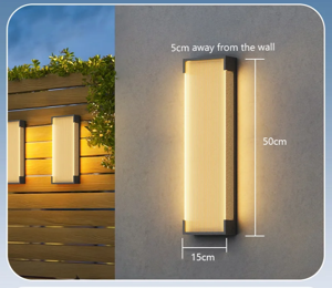 SolarSteel Wandlamp - Zonne-energie Buitenlamp in RVS
