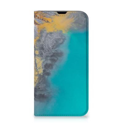 iPhone 13 Pro | Standcase | Marble Blue Gold