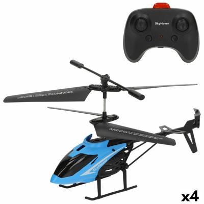 Helikopter op afstandsbediening Colorbaby (4 Stuks)