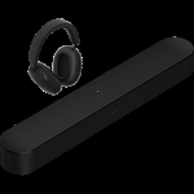 SONOS Persoonlijke entertainmentset met Beam + Sonos Ace - Zwart