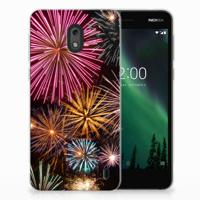 Nokia 2 | Sillicone Back Cover | Vuurwerk