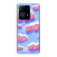 Roze wolken met vogels: Xiaomi Mi Mix 4 Transparant Hoesje
