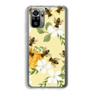 No flowers without bees: Xiaomi Redmi Note 10S Transparant Hoesje