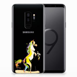 Samsung Galaxy S9 Plus Telefoonhoesje met Naam Horse Color