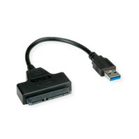 Value Computer Adapterkabel [1x USB 3.2 Gen 1 stekker A (USB 3.0) - 1x SATA-combi-bus 15+7-polig]