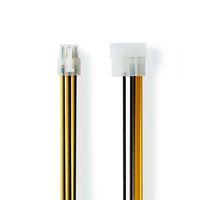 Nedis Interne Voedingskabel | Molex Male NAAR PCI-Express Male | 0.2 m | 1 stuks - CCGP74060VA015 CCGP74060VA015