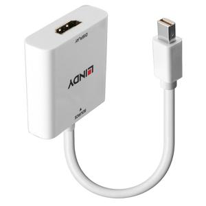 LINDY 38319 HDMI-kabel Aansluitkabel Mini DisplayPort-stekker, HDMI-A-bus 18 cm