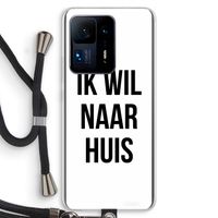 Ik wil naar huis: Xiaomi Mi Mix 4 Transparant Hoesje met koord