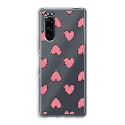 Ondersteboven verliefd: Sony Xperia 5 Transparant Hoesje
