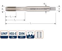 Rotec Machinetap din371 3/8" unf - thumbnail