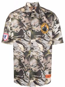 Heron Preston chemise à imprimé camouflage - Vert