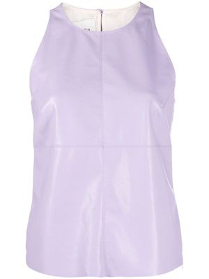 Nanushka débardeur à design d'empiècements - Violet