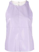 Nanushka débardeur à design d'empiècements - Violet