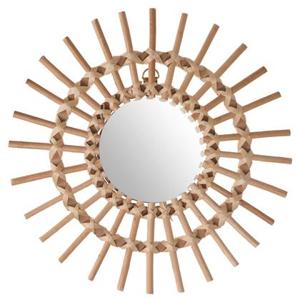 Atmosphera Wandspiegel - rond - rotan - D30 cm - bohemian spiegel