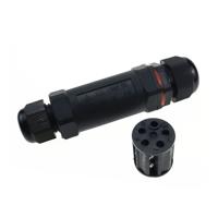 XY25 IP68 waterdichte 5 pins rechte kabelaansluiting
