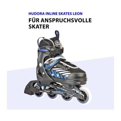Hudora skeelers leon blauw/zwart, maat 37-40