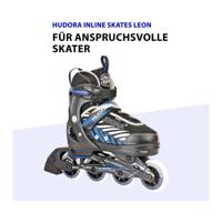 Hudora skeelers leon blauw/zwart, maat 37-40