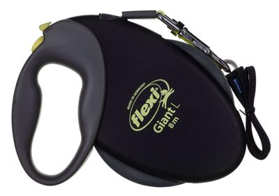 TRIXIE NEON GIANT L 8 m Zwart, Geel Hond Intrekbare riem