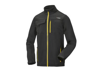 PARKSIDE Heren softshell jas (Zwart/geel, XXL)