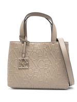 Armani Exchange sac à main en cuir artificiel à logo embossé - Tons neutres