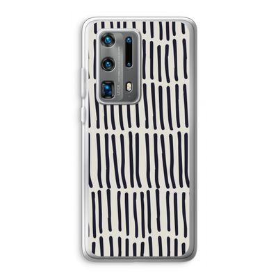 Moroccan stripes: Huawei P40 Pro Plus Transparant Hoesje