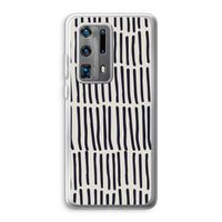 Moroccan stripes: Huawei P40 Pro Plus Transparant Hoesje